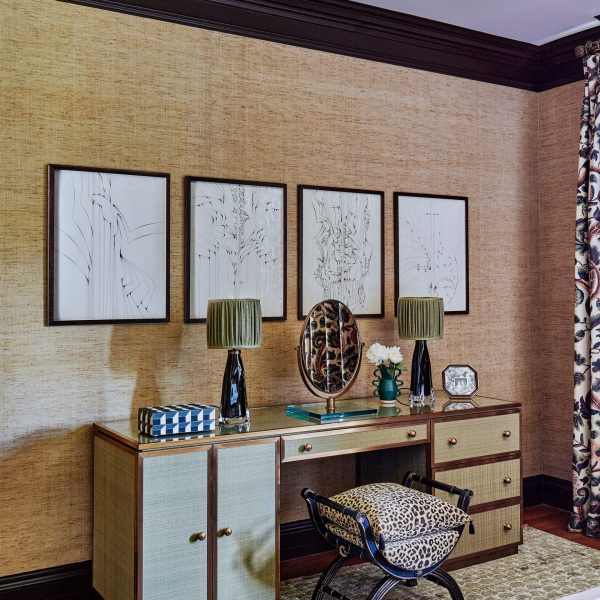 Fabric Wrapped Dressing Table