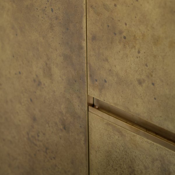 Patinated Brass Panel