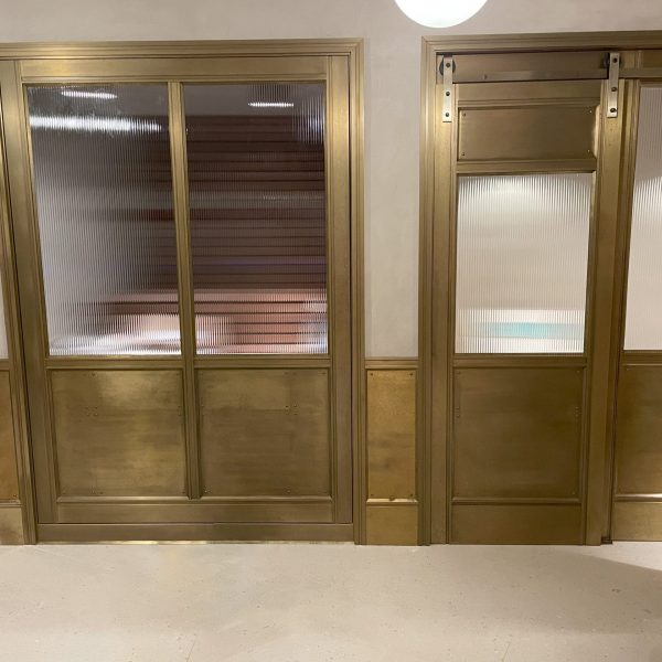 Brass Sauna Doors